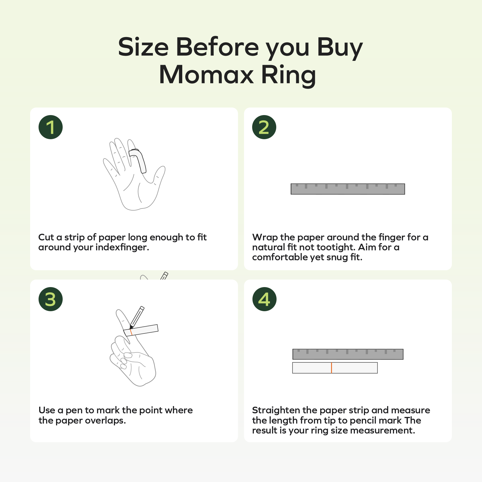 Free Momax sizing kit