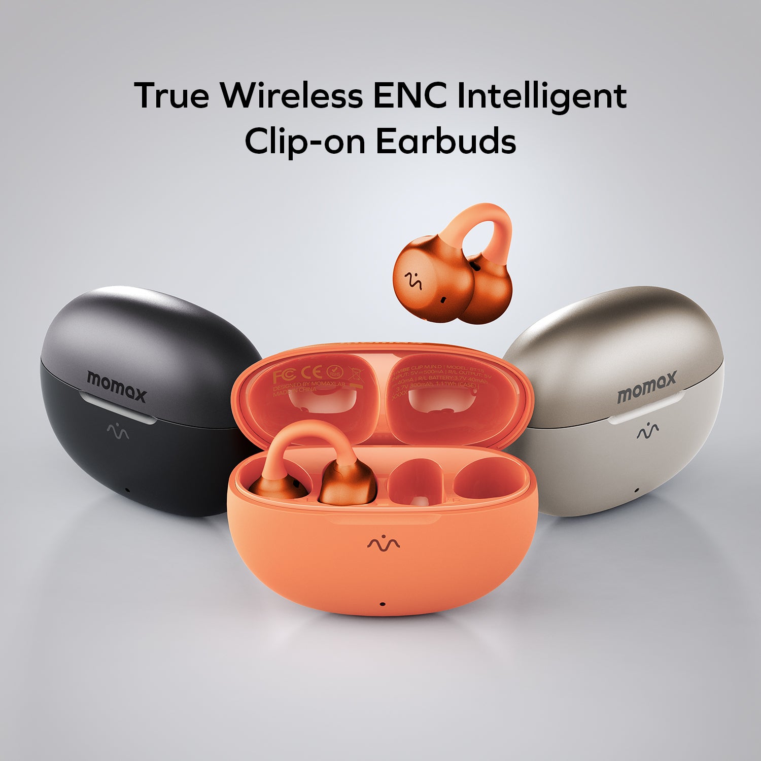 BT15 1-Vibe Clip M.IN.D Wireless Earring Headphones - AI-Powered
