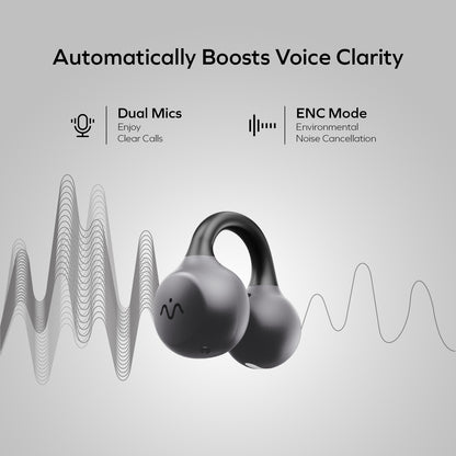 1-Vibe Clip AI-Powered ENC Noise Cancelling Earbuds, BT15