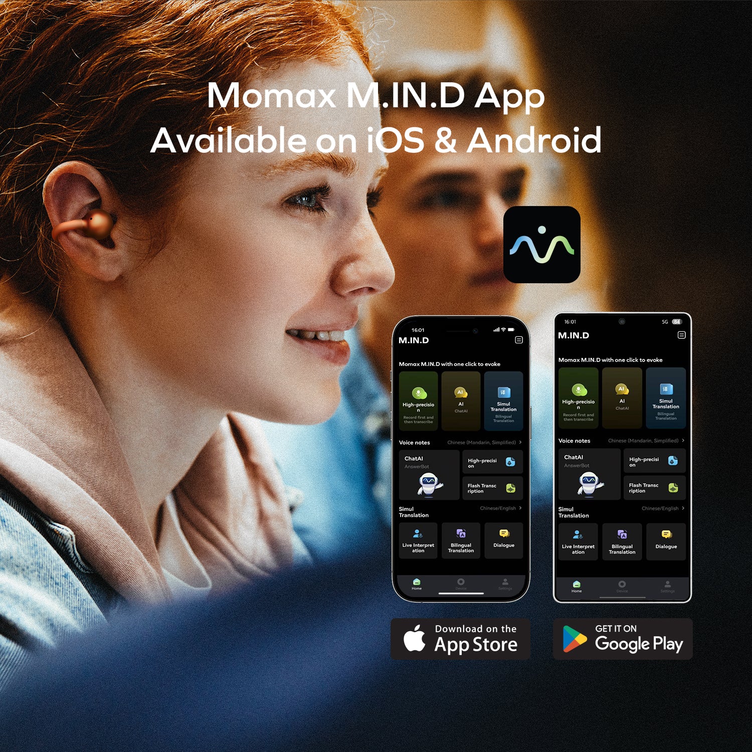 1-Vibe Clip AI-Powered ENC Noise Cancelling Earbuds, BT15