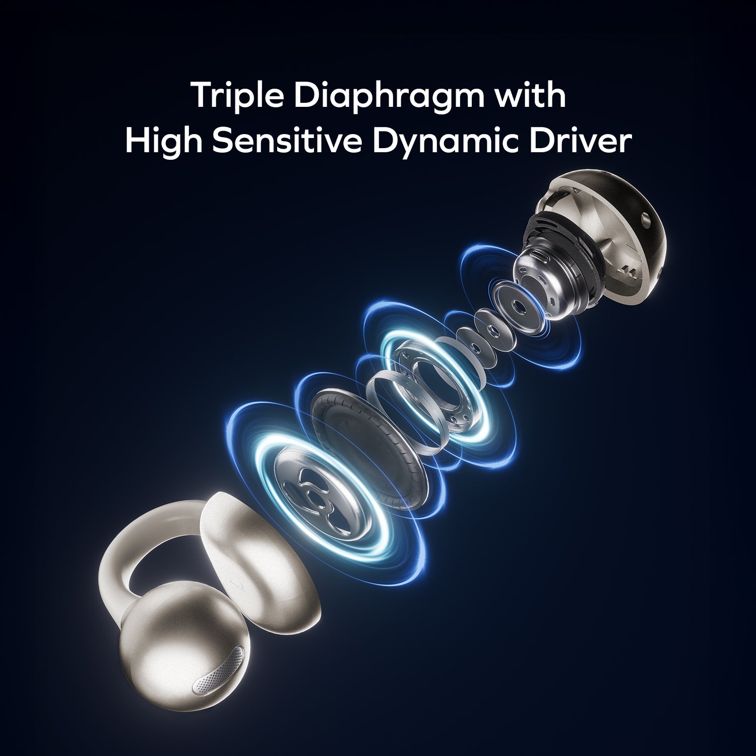 1-Vibe Clip AI-Powered ENC Noise Cancelling Earbuds, BT15