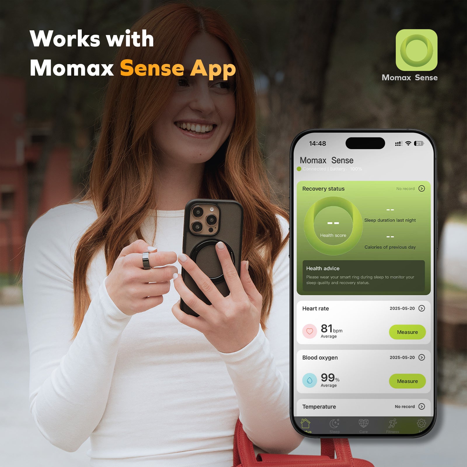 Momax スマートリング 1-Sense Active